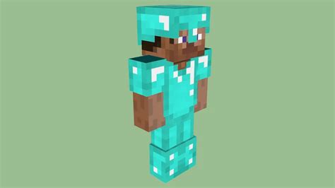 Minecraft Steve In Diamond Armor By Zapperier 3d Warehouse