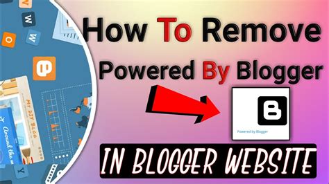 How To Remove Powered By Blogger Footer Credite In Website Powered