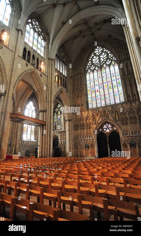 Buildings And Landmarks York Minster A General View Showing The Nave