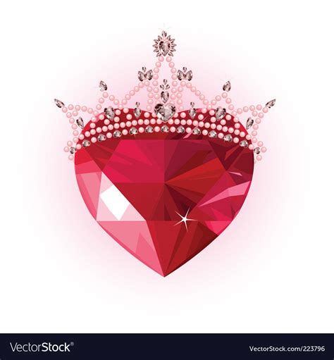 Princess Crown With Heart Clip Art