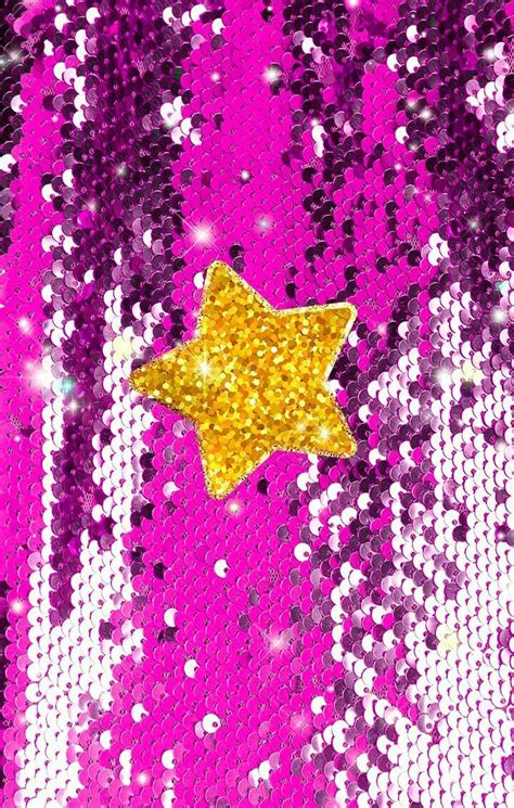 Star Glitter Star Wallpaper Art Collage Wall Wallpaper