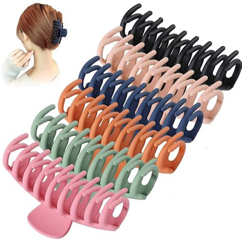 6 Pack Big Claw Clips 43 Inch Giant Matte Hair Claw Clips For Women