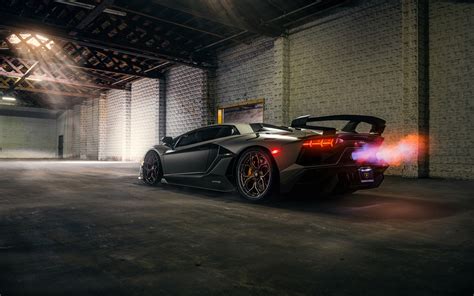 2560x1600 Lamborghini Aventador Svj Back Fire 2560x1600 Resolution Hd