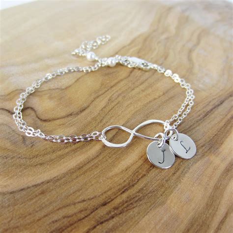 Personalized Infinity Bracelet With By AdrianaSparks On Etsy
