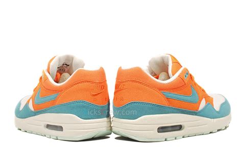 Nike Air Max 1 Mandarin Mineral Blue 308866 800 Kicks Crew