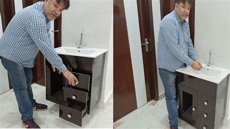 The most common sink type that goes together with vanity cabinets. New Modern Counter Top Wash Basin Cabinet With Price ...