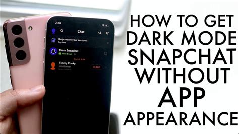 How To Get Dark Mode On Snapchat Without App Appearance Android Ios