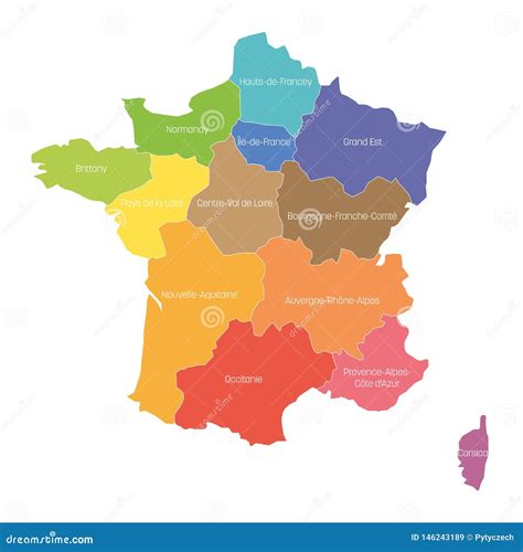 Regions Of France Map Of Regional Country Administrative Divisions