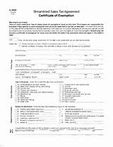 Multi State Sales Tax Exemption Form Images