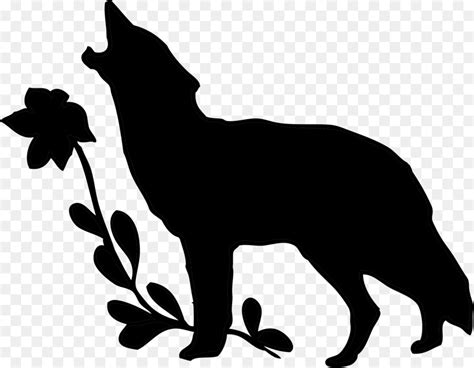 Silhouette Drawing Dog Clip Art Blue Wolf Png Download 22241878
