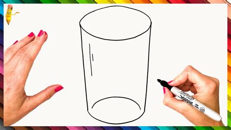 How To Draw A Glass Step By Step Glass Drawing Easy Youtube