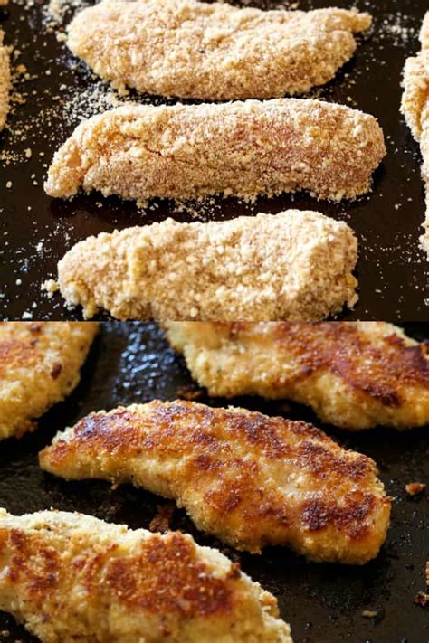 Bake in preheated oven for 8 minutes. Easy Parmesan Chicken Tenderloins | Oven Baked Chicken ...