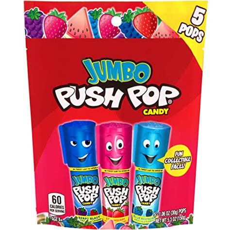 Push Pop Candy Assortment In Bulk Assorted Fruit 12 Oz Pack Of 24