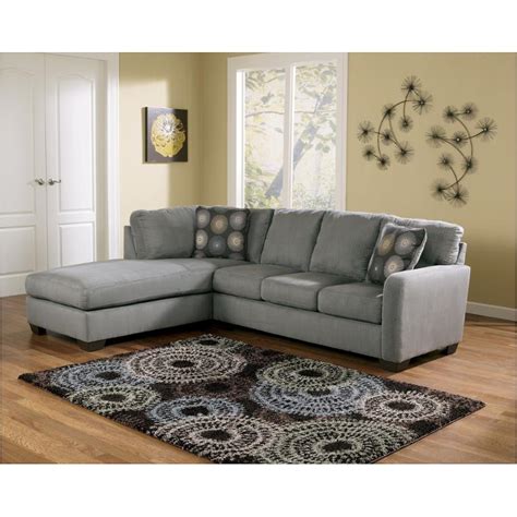 Zella Charcoal Sectional Sofa Baci Living Room