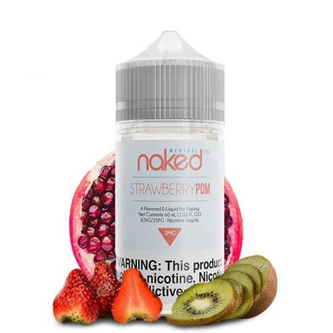 Naked Menthol Strawberry Pom Brain Freeze E Juice Ml Vapesourcing