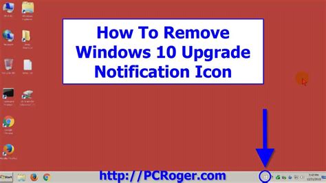How To Remove Windows 10 Upgrade Notification Icon Youtube