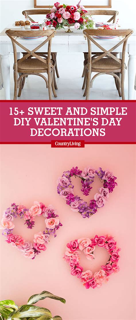 Comes with a set of 4 conversation hearts! 18 Sweet and Simple DIY Valentine's Day Decorations ...