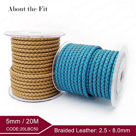 Genuine Braided Split Leather Lead Free Woven Rope For Bracelet