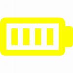 Battery Yellow Icons Icon Custom