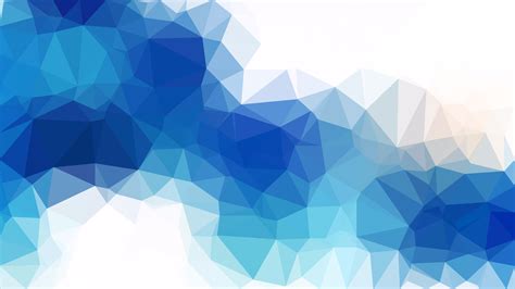 Free Abstract Blue And White Polygon Background Template Design