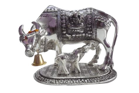 Unique gift items online india. Cow and Calf Silver Big - Indian Wedding Return Gifts for ...
