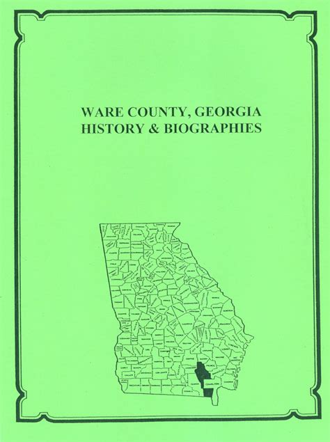 Ware County Georgia History And Biographies Mountain Press And