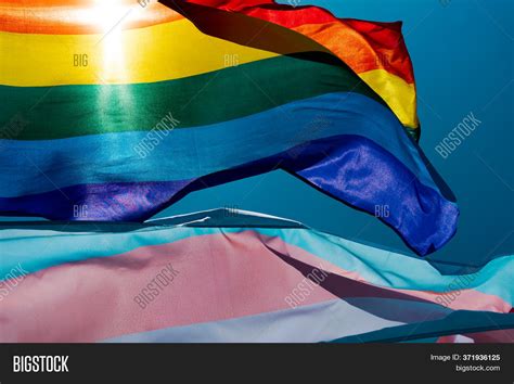 Closeup Gay Pride Flag Image Photo Free Trial Bigstock