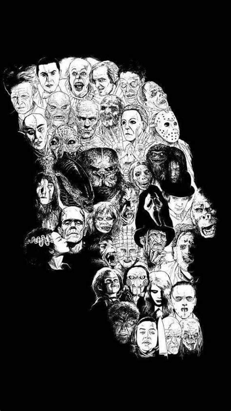 Classic Horror Phone Wallpaper Horror Skull Scary Wallpaper Horror