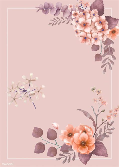 Download Premium Vector Of Pink Themed Floral Wedding Card 466739