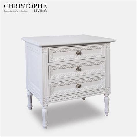 White French Bedside Table French Provincial Furniture Australia