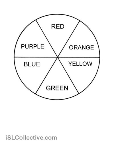 11 Best Images Of Blank Color Wheel Worksheet Printable