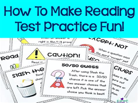 Test Taking Strategies For Elementary Students A Fun Way To Review