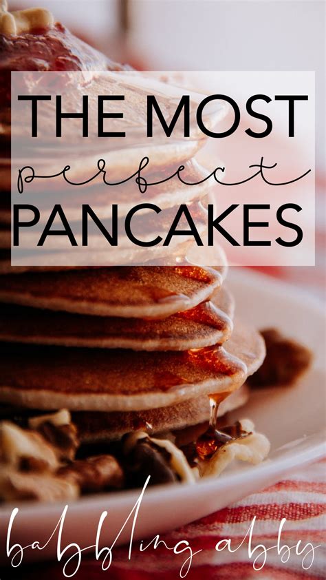 Perfect Pancakes Easy Homemade Pancake Recipe Delicious