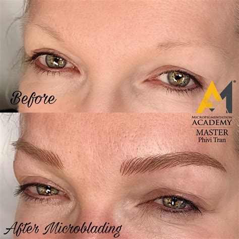 Microblading Before And After Results Micropigmentation Academy