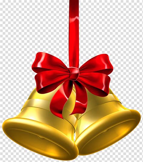 Gold Bells With Red Ribbon Bow Christmas Jingle Bell Gold Christmas
