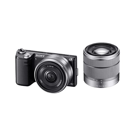 161 Megapixel Camera With Sel1855 And Sel16f28 Lens Black
