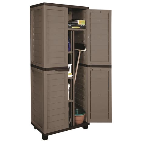 Outdoor Storage Cabinets With Doors And Shelves Card 5 Sided Shed