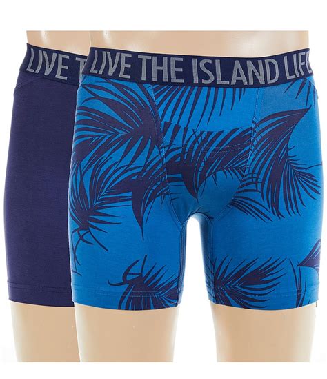 Tommy Bahama Cotton Blend Inseam Tropical Printed Boxer Briefs