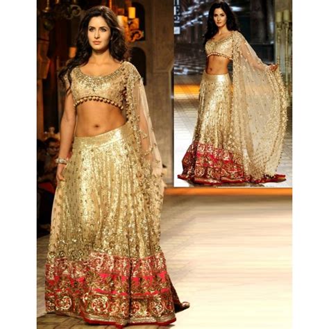 Katrina Kaif Bridal Lehenga At Delhi Couture Week 2012