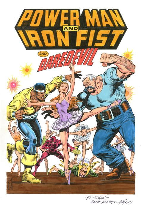 Power Man And Iron Fist 77 Cover Recreation By Kerry Gammill And Joe