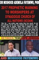 The objectives of the synagogue church of all nations (scoan). 2017 Prophetic Warning To Worshipers At Synagogue Church ...