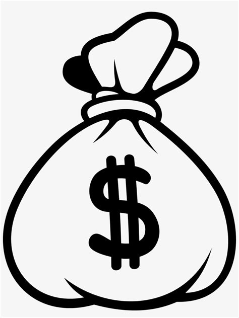 Money that is earned legally, or on which the necessary tax is paid 2. Huge Prizes - Money Bag Emoji Black And White - Free ...