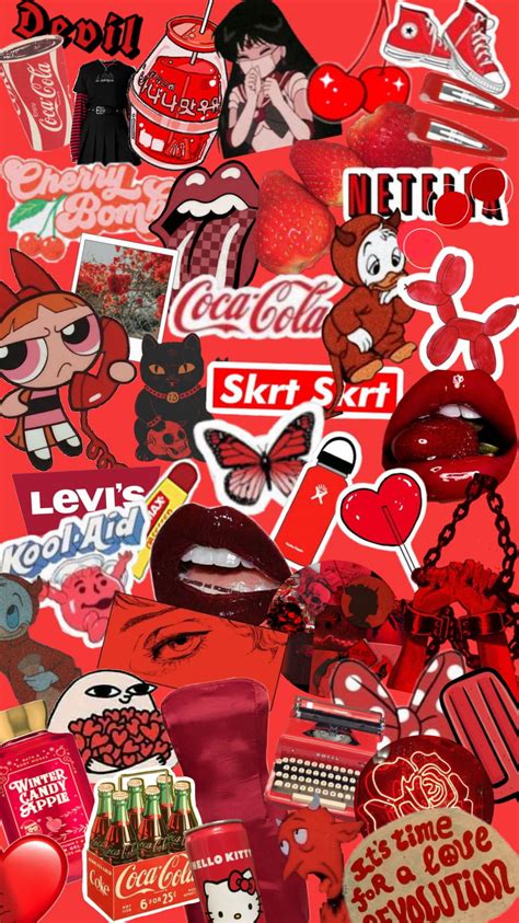 Top 150 Red Cartoon Aesthetic