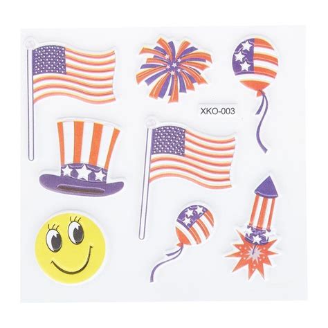 set of 240 patriotic american memorabilia flag sticker sets usa flag uncle sam fireworks themed