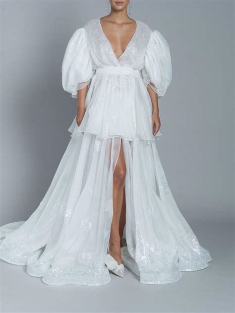 Puff Sleeve Wedding Dresses For Stylish Brides Hitched Co Uk