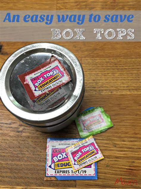An Easy Way To Save Box Tops I Am The Maven