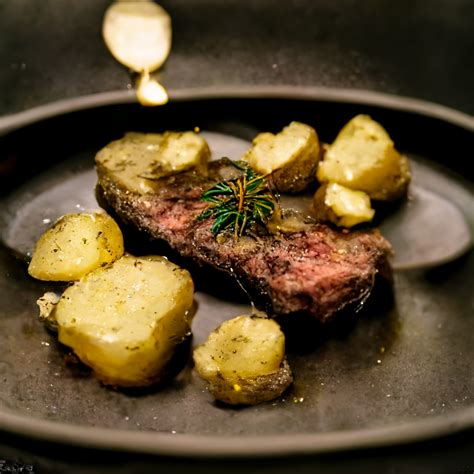 Midjourney Prompt 5 Star Restaurant Steak Dinner Melted Prompthero
