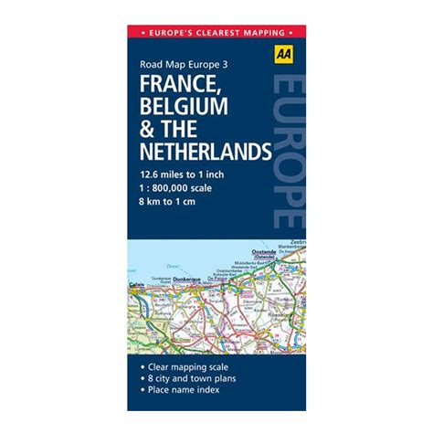 Aa Road Map France Belgium And The Netherlands Project X Adventures