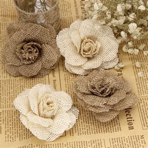 The only flower shop in town with free local delivery on online orders and never any. 2/3/5 pièces 9 cm fait à la main Jute Jute Jute Jute Rose ...