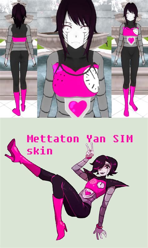 Mettaton Yan Sim Skin By Vanessa Sana Doodles On Deviantart
